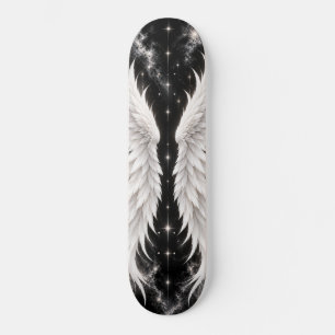 Alas Blancas Celestiales Patineta Cósmica Cielo Ne