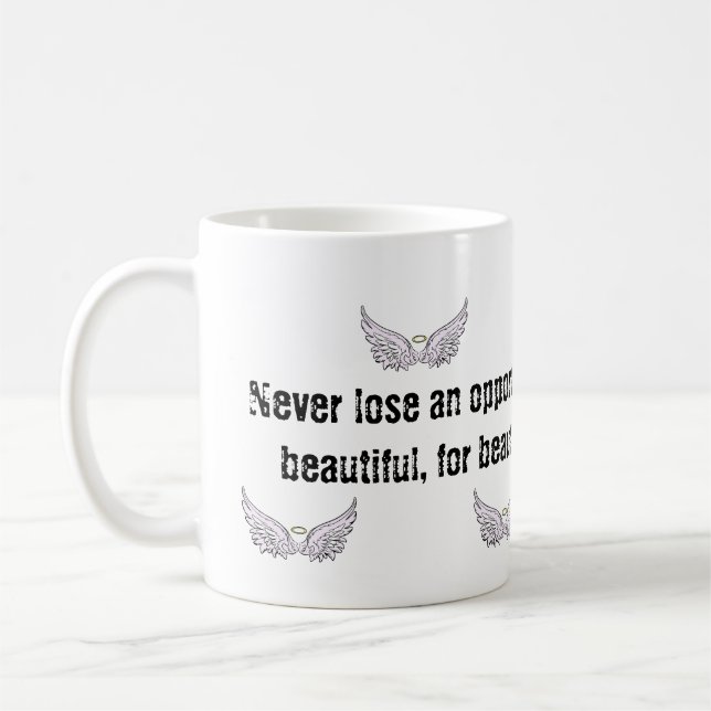 alas de ángel de personalizable taza de café (Izquierda)