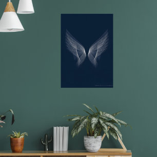Alas de Ángel de Plata Impresión de Arte Fondo O