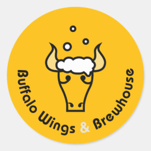 Alas de búfalo y Pegatinas oficiales de Brewhouse