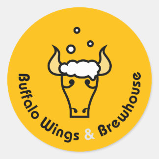 Alas de búfalo y Pegatinas oficiales de Brewhouse