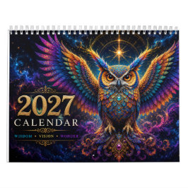 Alas de Color: El Calendario 2027 del Búho Místico