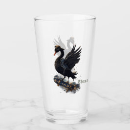 Alas de la libertad el cisne negro en el patinaje.