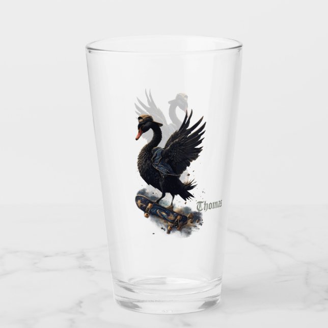 Alas de la libertad el cisne negro en el patinaje. (Anverso)