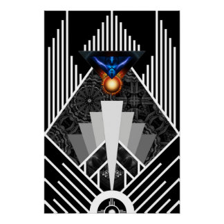 Alas De Lightning Deco Mech Flare Poster Perfecto