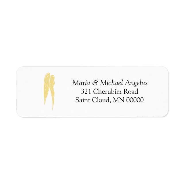 Alas de los ángeles Bodas invitan a Pegatinas de e (Frente)