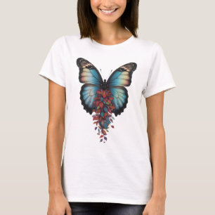 Alas de Mariposa & Hojas Coloridas – Camiseta Bási