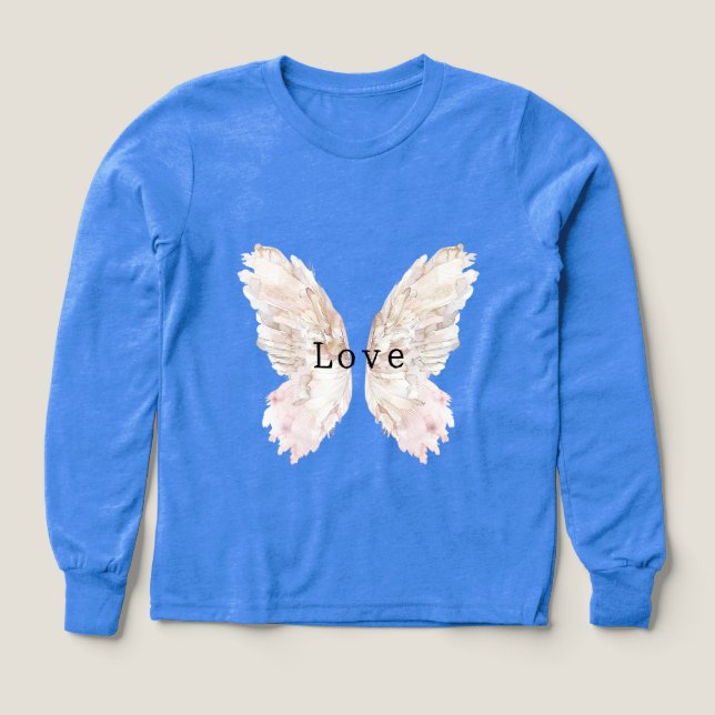 Alas de mariposa rosada de bonito (Diseño frontal)