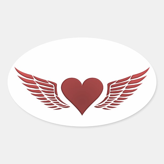Alas de pegatinas de amor, personalizar (Anverso)