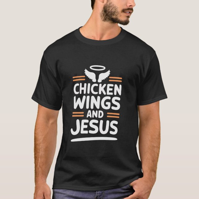 Alas De Pollo Y Jesús Alimentó La Camisa (Anverso)