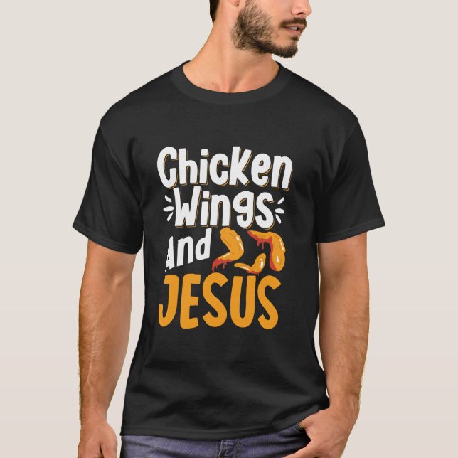 Alas De Pollo Y Jesús Alimentó La Camisa (Anverso)