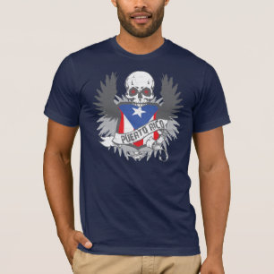 Alas de Puerto Rico y camiseta del cráneo
