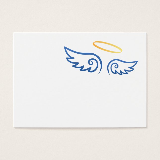 Alas del Ángel Azul Real con Halo (Frente)