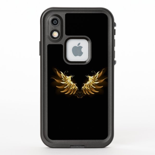 Alas del Ángel de Oro sobre fondo negro (Reverso)
