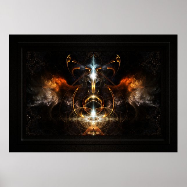 Alas del arte fractal de fuego de Xzendor7 (Frente)