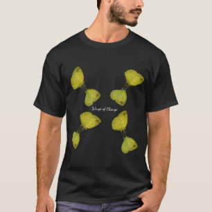 Alas del Cambio   Camiseta gráfica de mariposa de 
