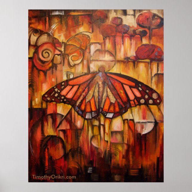 Alas emergentes de otoño - Impresión de lienzo (Frente)