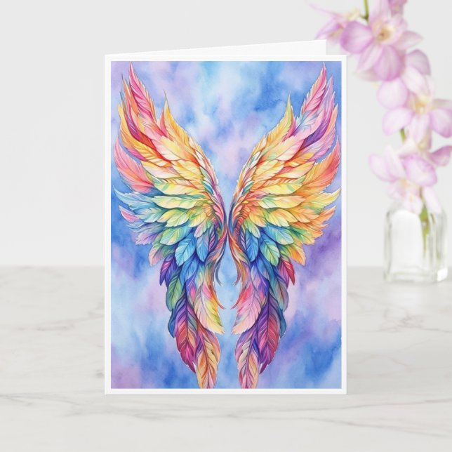 alas LGBTQ en una tarjeta (Orquídea)