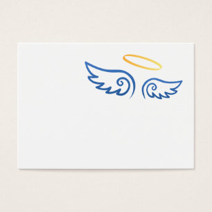 Alas reales del ángel azul con halo