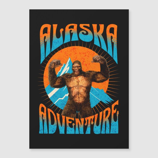 Alaska Adventure Funny Sasquatch (Anverso)