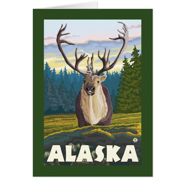 Alaska Caribou en el viaje de la vida salvaje (Frente)