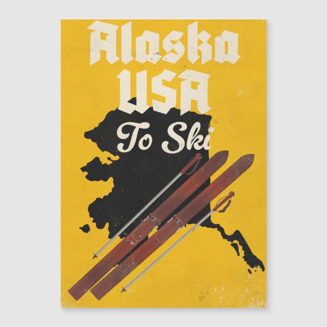 Alaska EE. UU. Para Esquiar (Anverso)