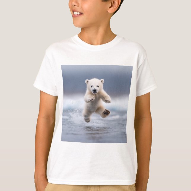 Alaska es una graciosa camiseta de osito polar par (Anverso)