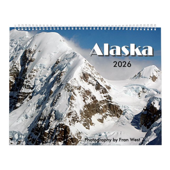 Alaska, Estados Unidos, Calendario 2026 (Tapa)