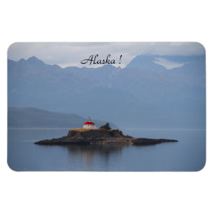 Alaska, Faro, Océano, Fotografía, Imán