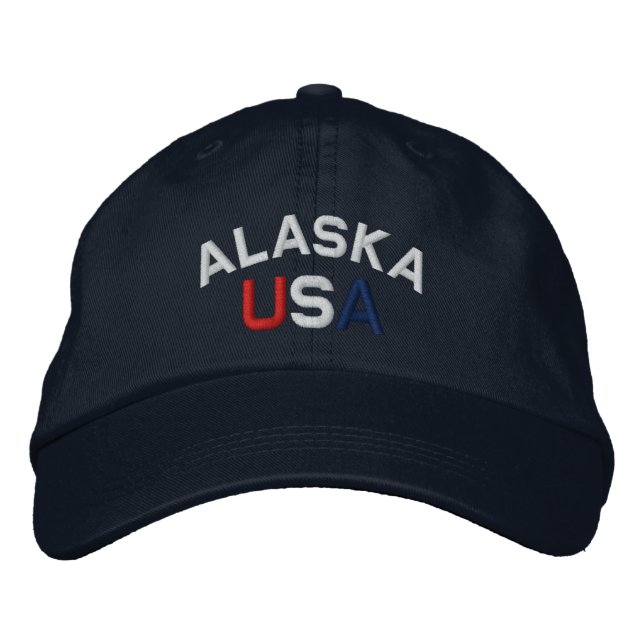 Alaska Gorra azul de la Marina Borrada en Estados  (Anverso)