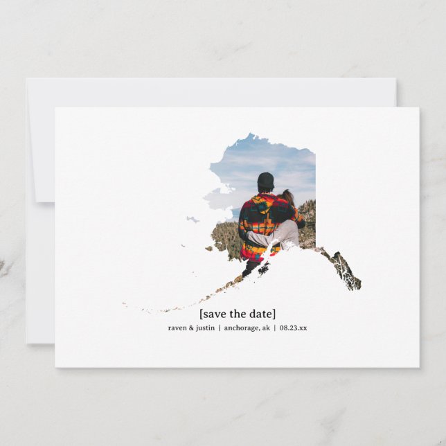 Alaska Guardar la tarjeta de foto de fecha (Anverso)