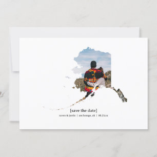 Alaska Guardar la tarjeta de foto de fecha