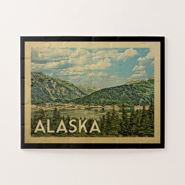 Alaska Jigsaw Puzzle Vintage Viaje (Horizontal)
