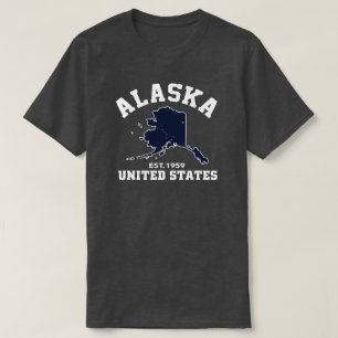 Alaska los E.E.U.U. Est. Camiseta patriótica de la