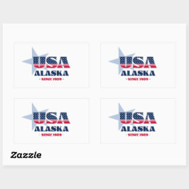 Alaska Mi Pegatina del estado de origen