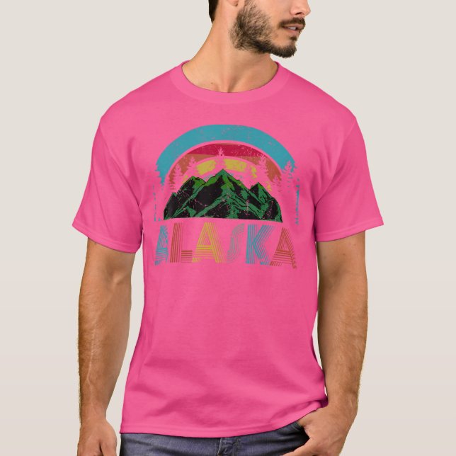 Alaska Mountains Tee Camisetas de senderismo al ai (Anverso)
