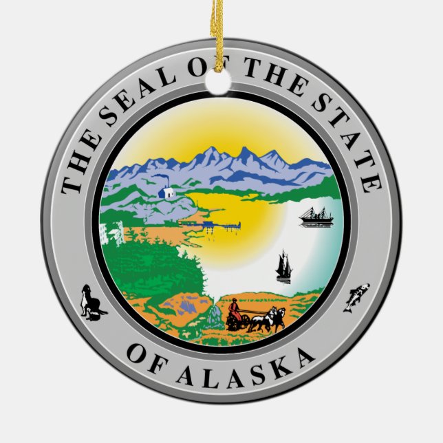 Alaska* Ornamento cerámico de Navidad (Atrás)