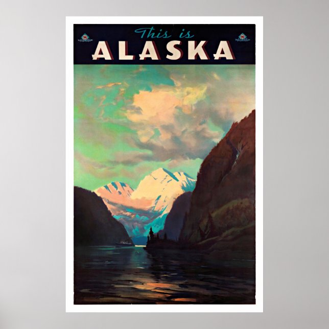 Alaska - Posters de viajes de época (Frente)