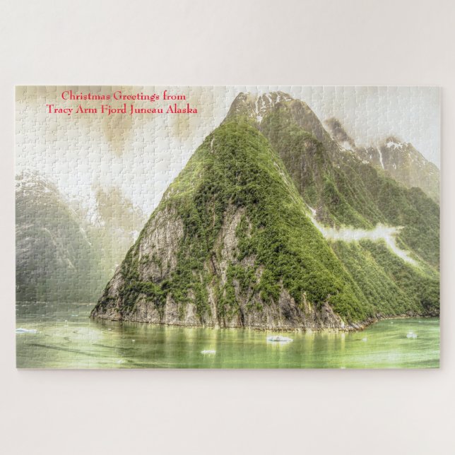 Alaska Tracy Arm Fjord Juneau Jigsaw rompecabezas (Horizontal)