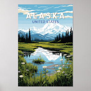 Alaska Viajes de arte Vintage