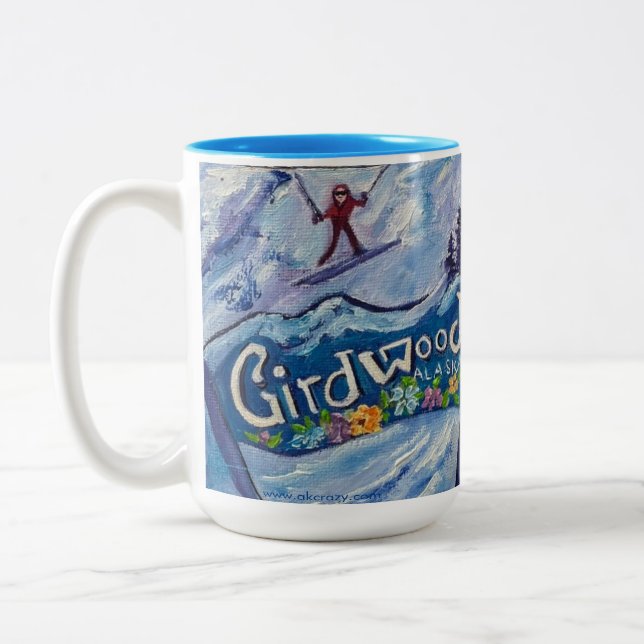 Alaskan Alyeska/Girdwood 15oz dos tonos de taza (Izquierda)