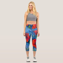 Alaskan Coppies Capri Leggings