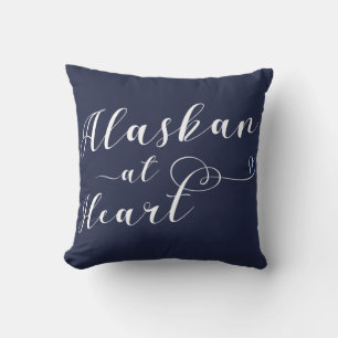 Alaskan En El Cojín decorativo Del Corazón
