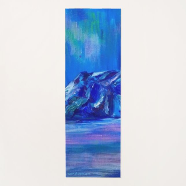 Alaskan Glaciar Yoga Mat (Anverso)