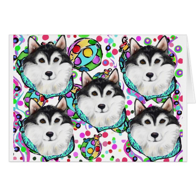 ALASKAN MALAMUTE CHRISTMAS (Anverso (Horizontal))