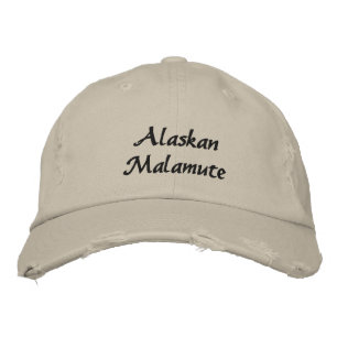 Alaskan Malamute Embroidered de la gorra de béisbo