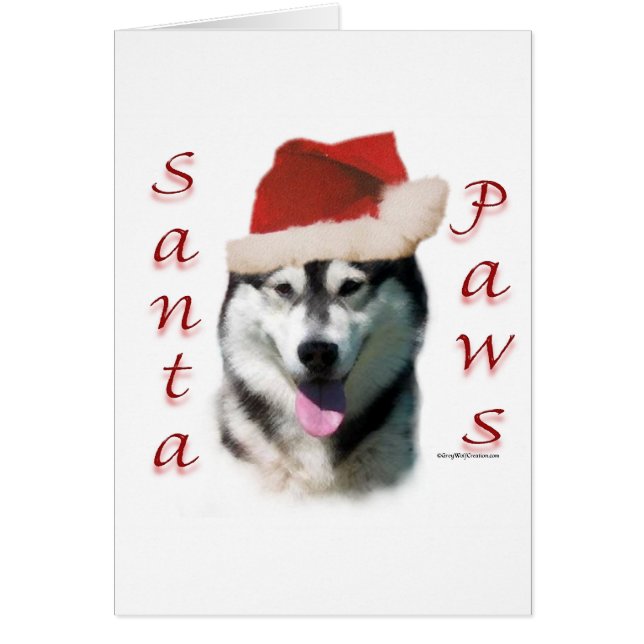 Alaskan Malamute Santa Paws (Frente)