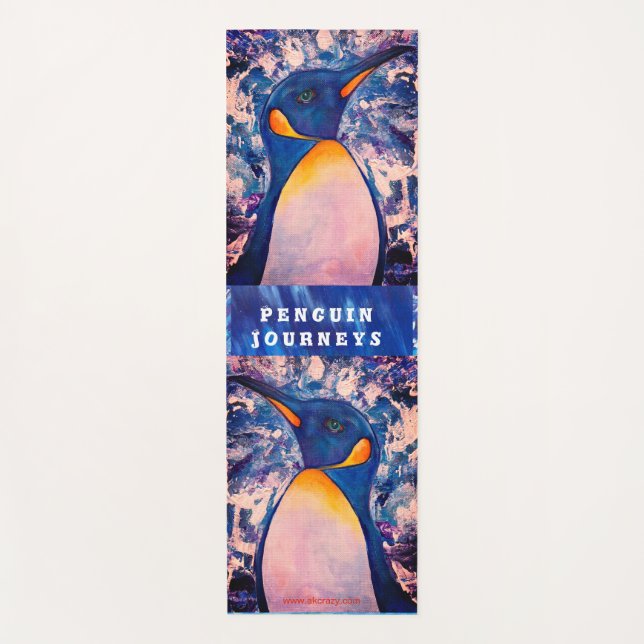 Alaskan Penguin Journey Yoga Mat (Anverso)