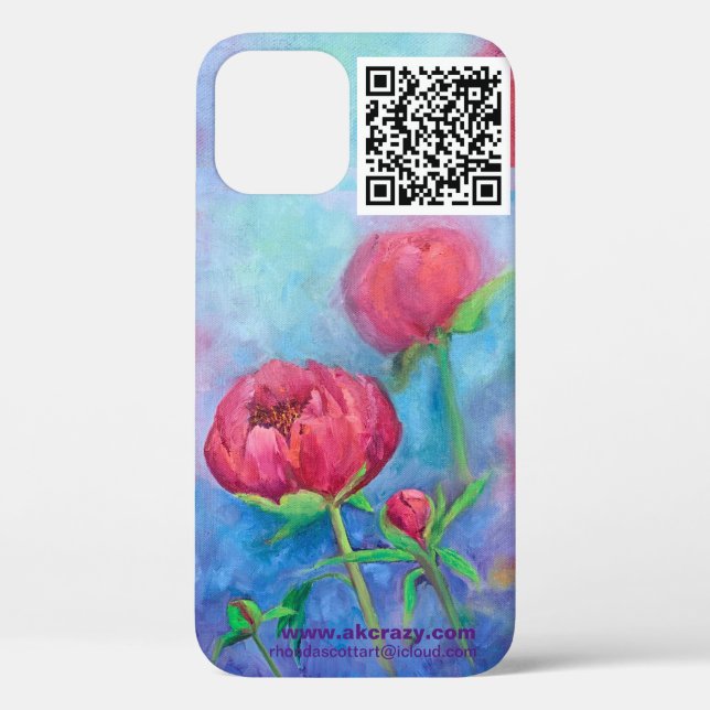 Alaskan Peonies iphone 12 pro funda (Reverso )