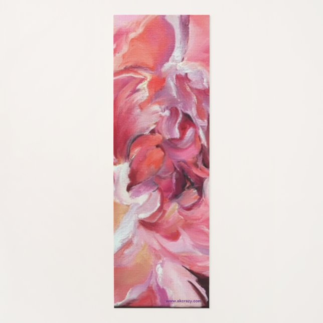 Alaskan Peonies Yoga Mat (Anverso)